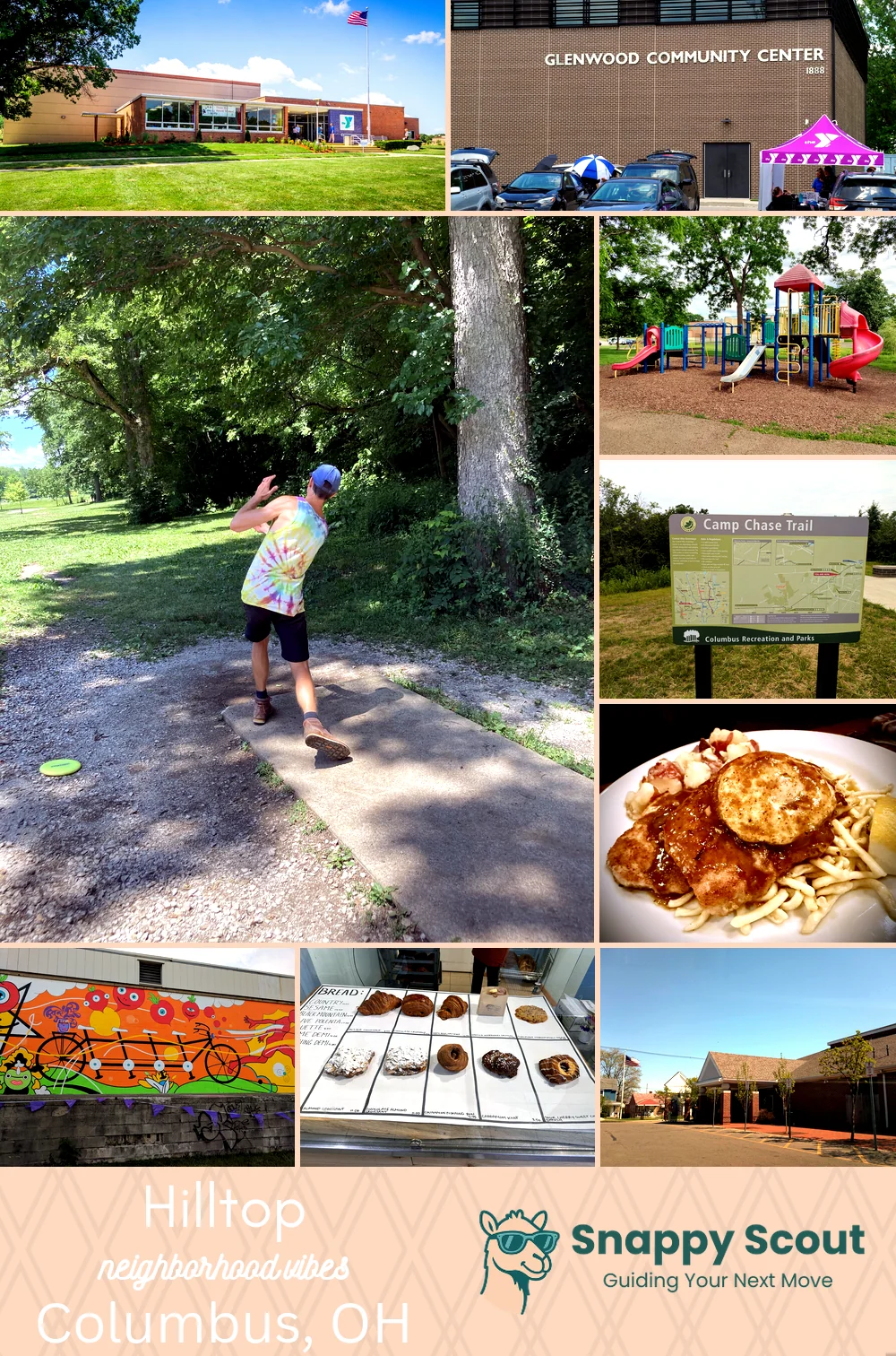 Hilltop neighborhood photo collage