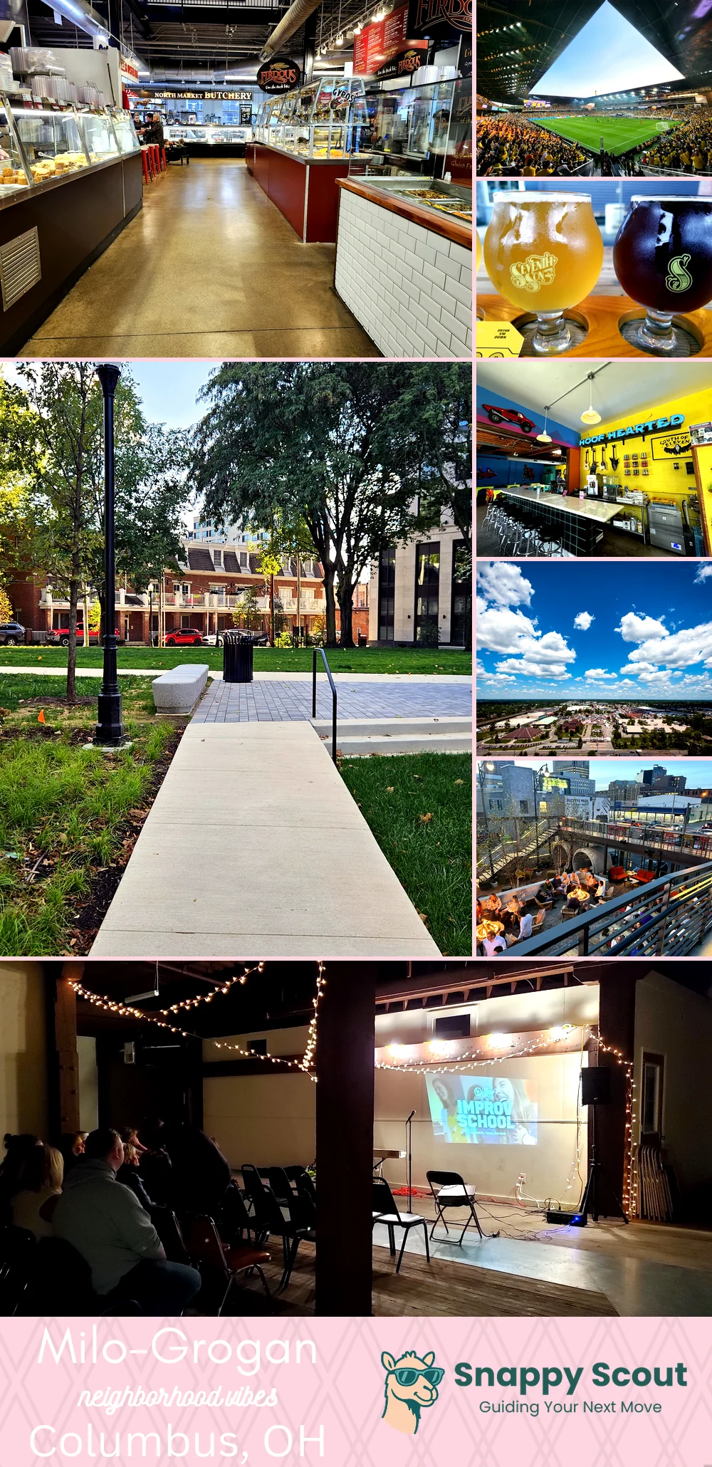 Milo-Grogan neighborhood photo collage