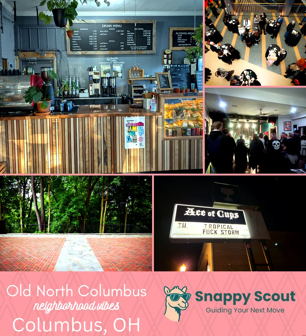 Old North Columbus neighborhood photo collage